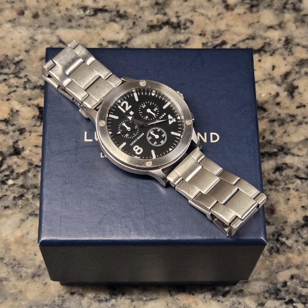 Lucky Brand Rockpoint Silver Multi-Function Watch… - image 3